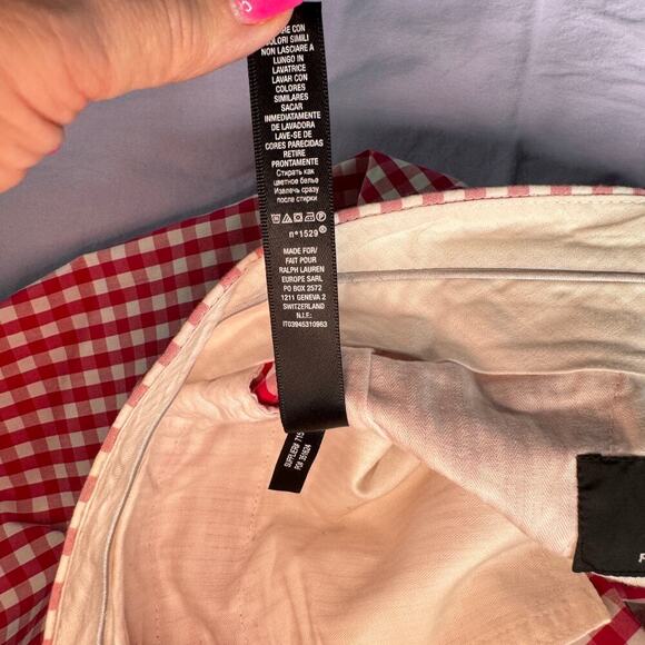 Ralph Lauren RLX Men's sz 34 Pink Fuschia White Check Golf - Picture 8 of 11